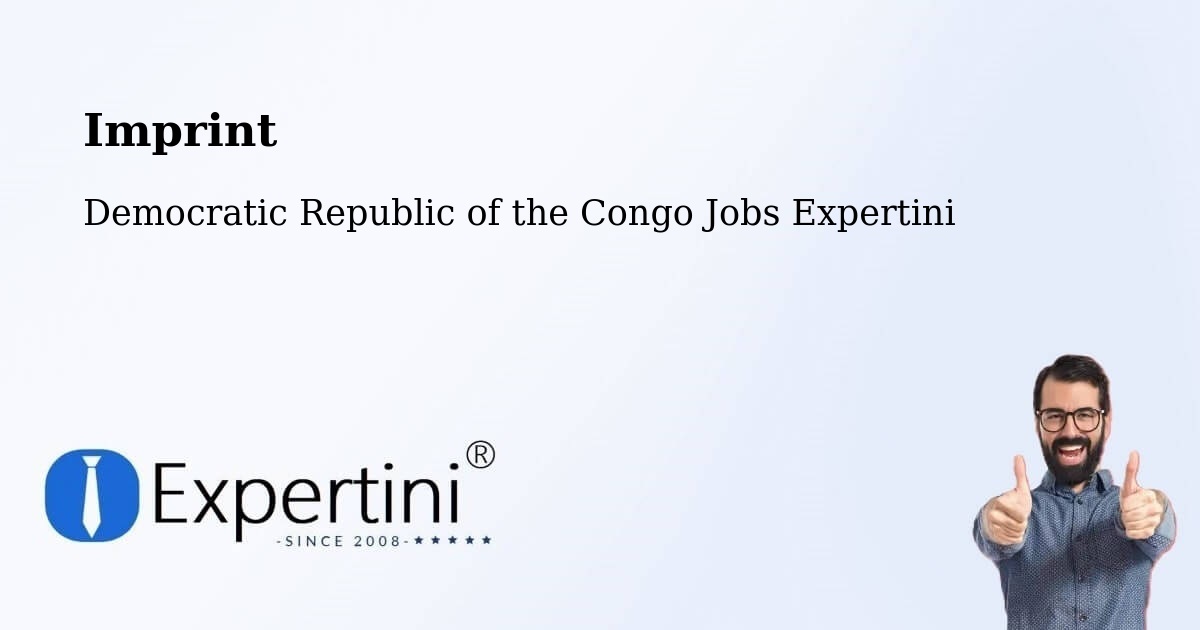 Imprint – Tshela - Democratic Republic of the Congo Jobs Expertini