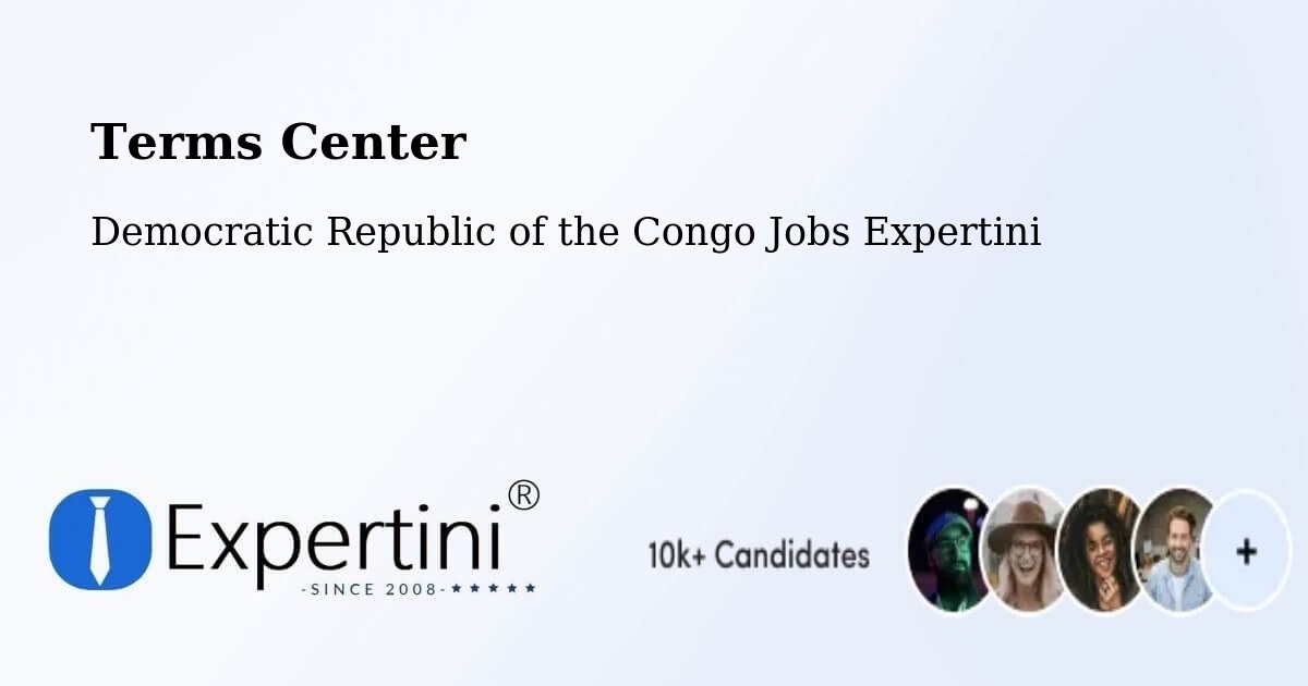 Terms of Service – Tshela - Democratic Republic of the Congo Jobs Expertini